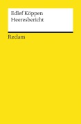 Cover-Bild zum Titel 'Heeresbericht' von 'Edlef Köppen'