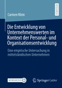 Cover-Bild zum Titel 'Die Entwicklung von Unternehmenswerten im Kontext der Personal- und Organisationsentwicklung' von 'Carmen Klein'