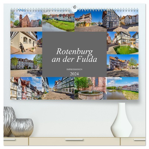 Rotenburg an der Fulda Impressionen (hochwertiger Premium Wandkalender 2024 DIN A2 quer), Kunstdruck in Hochglanz - Dirk Meutzner