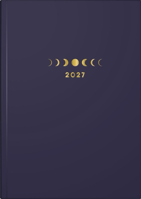 rido/idé 7021507027 Buchkalender Premium Young Line 2027 "Moon" A5, Papier - 