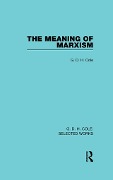 Cover-Bild zum Titel 'The Meaning of Marxism' von 'G. Cole'