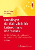 Cover-Bild zum Titel 'Grundlagen der Wahrscheinlichkeitsrechnung und Statistik' von 'Erhard Cramer, Udo Kamps'