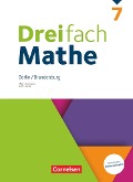 Dreifach Mathe 7. Schuljahr - Berlin und Brandenburg - Schulbuch mit digitalen Hilfen, Erklärfilmen und Wortvertonungen - 