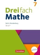 Cover-Bild zum Titel 'Dreifach Mathe 7. Schuljahr - Berlin und Brandenburg - Schulbuch mit digitalen Hilfen, Erklärfilmen und Wortvertonungen' von ''