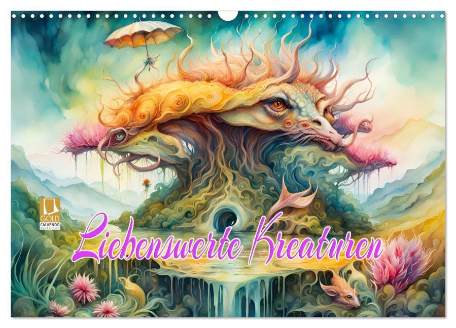 Liebenswerte Kreaturen (Wandkalender 2026 DIN A3 quer), CALVENDO Monatskalender - Dusanka Djeric