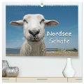 Nordsee Schafe (hochwertiger Premium Wandkalender 2024 DIN A2 quer), Kunstdruck in Hochglanz - Andrea Wilken