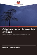 Cover-Bild zum Titel 'Origines de la philosophie critique' von 'Marcio Tadeu Girotti'