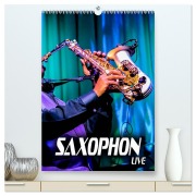 Cover-Bild zum Titel 'Saxophon live (hochwertiger Premium Wandkalender 2026 DIN A2 hoch), Kunstdruck in Hochglanz' von 'Renate Bleicher'