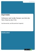 Cover-Bild zum Titel 'Schwarze und weiße Farmer zur Zeit des New Deal in den USA' von 'Birgit Stubbe'