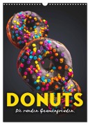 Cover-Bild zum Titel 'Donuts - Die runden Gaumenfreuden. (Wandkalender 2026 DIN A3 hoch), CALVENDO Monatskalender' von 'Sf Sf'