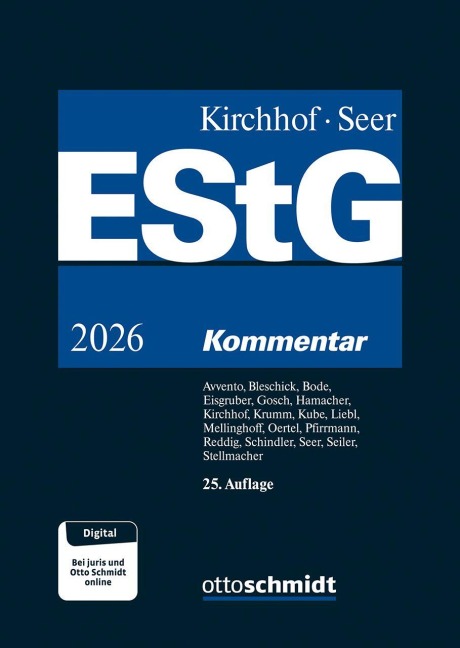 Einkommensteuergesetz (EStG) - Christina Avvento, Eva Oertel, Stephan Hamacher, Christian Seiler, Thomas Eisgruber