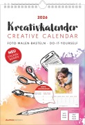 Cover-Bild zum Titel 'Kreativ-Kalender A4 Notiz 2026 mit Platz für Notizen - weiß - 21 x 29,7 - Do it yourself calendar A4 - datiert - Foto-Kalender - Alpha Edition' von ''