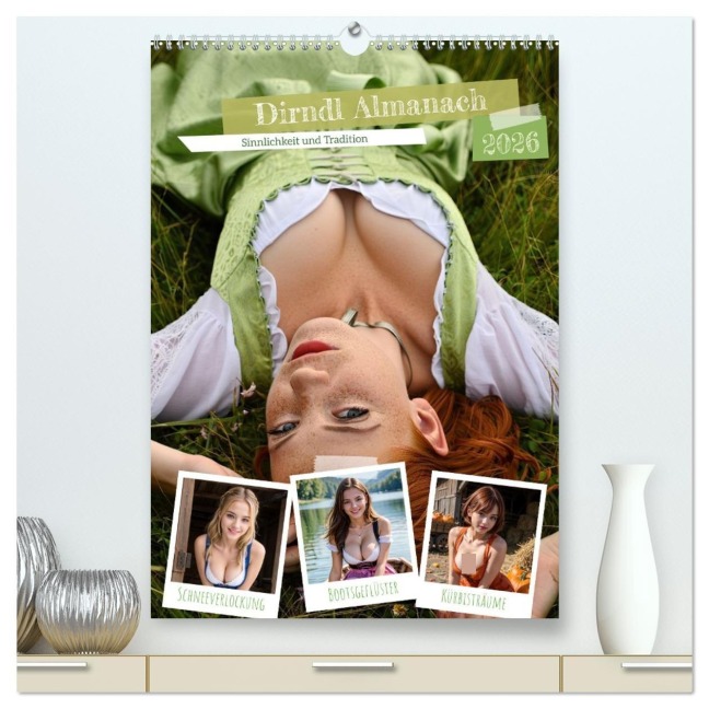 Dirndl Almanach (hochwertiger Premium Wandkalender 2026 DIN A2 hoch), Kunstdruck in Hochglanz - Peter Balan