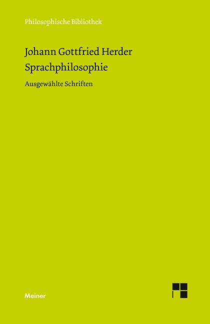 Sprachphilosophie - Johann Gottfried Herder