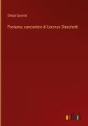 Cover-Bild zum Titel 'Postuma: canzoniere di Lorenzo Stecchetti' von 'Olindo Guerrini'