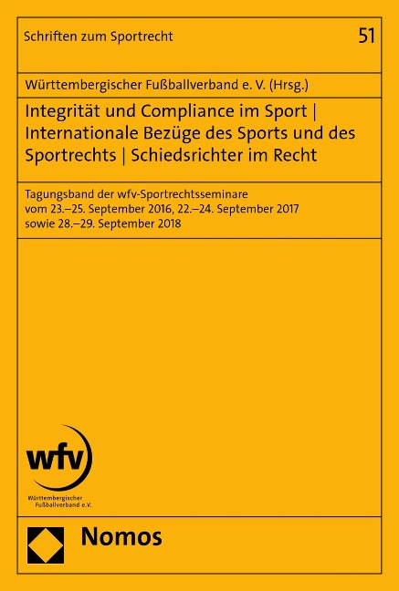 Integrität und Compliance im Sport | Internationale Bezüge des Sports und des Sportrechts | Schiedsrichter im Recht - 