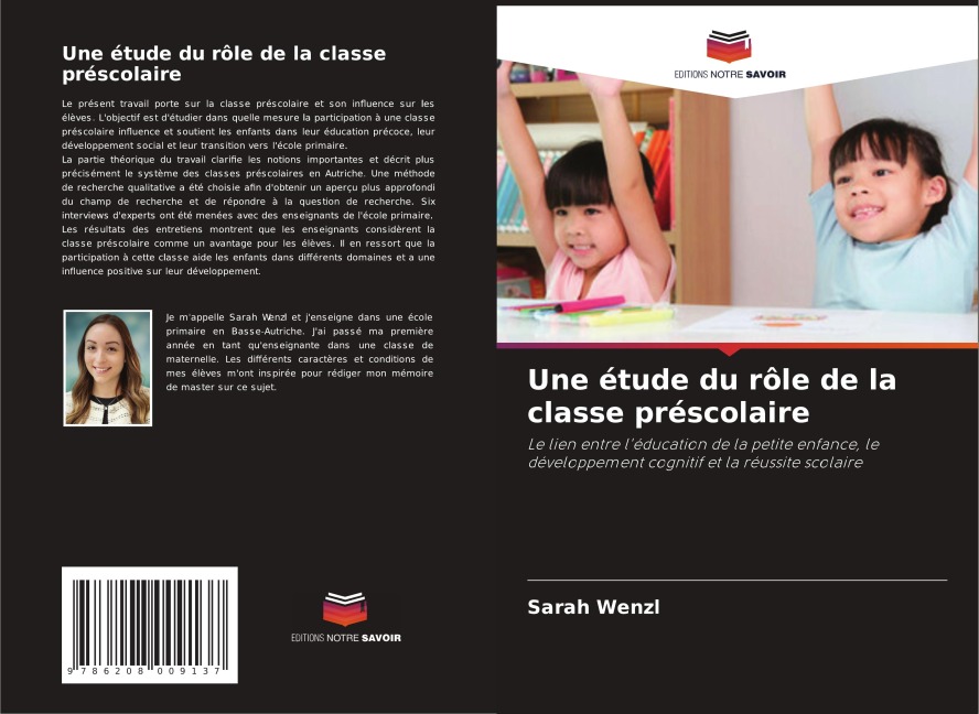 Une étude du rôle de la classe préscolaire - Sarah Wenzl