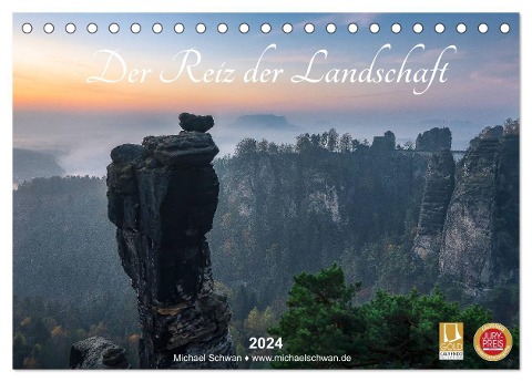 Der Reiz der Landschaft (Tischkalender 2024 DIN A5 quer), CALVENDO Monatskalender - Michael Schwan