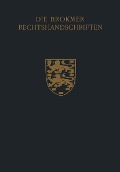 Cover-Bild zum Titel 'Die Brokmer Rechtshandschriften' von 'W. J. Buma'
