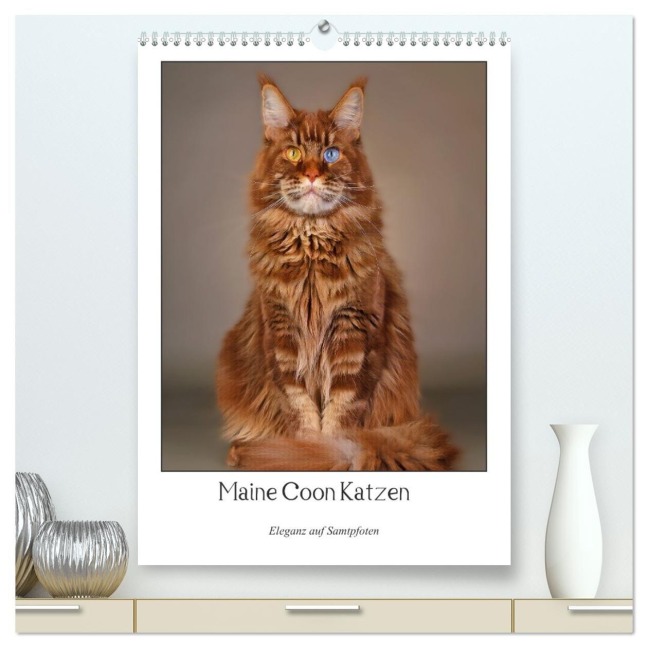 Maine Coon Katzen. Eleganz auf Samtpfoten (hochwertiger Premium Wandkalender 2027 DIN A2 hoch), Kunstdruck in Hochglanz - Thomas Siepmann