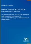 Cover-Bild zum Titel 'Delegierte Verordnung (EU) 2017/565 der Kommission vom 25. April 2016' von 'Europäische Kommission'