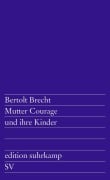 Cover-Bild zum Titel 'Mutter Courage und ihre Kinder' von 'Bertolt Brecht'