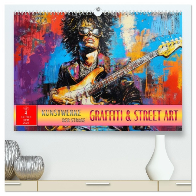 Graffiti & Street Art - Kunstwerke der Straße (hochwertiger Premium Wandkalender 2026 DIN A2 quer), Kunstdruck in Hochglanz - Peter Roder