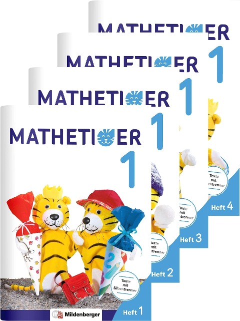 Mathetiger 1 - Jahreszeiten-Hefte (4 Hefte). Neubearbeitung - Thomas Laubis