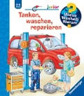 Cover-Bild zum Titel 'Wieso? Weshalb? Warum? junior, Band 69: Tanken, waschen, reparieren' von 'Frauke Nahrgang'