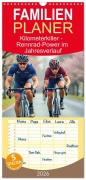 Cover-Bild zum Titel 'Familienplaner 2026 - Kilometerkiller - Rennrad-Power im Jahresverlauf mit 5 Spalten (Wandkalender, 21 x 45 cm) CALVENDO' von 'Fred Schimak'