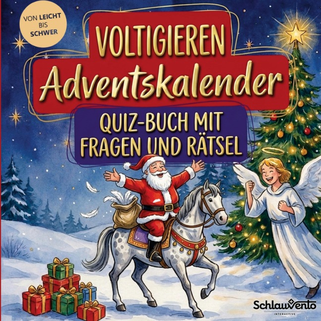 Voltigieren-Adventskalender: Quiz-Buch mit Fragen und Rätsel - Schlauvento Interactive