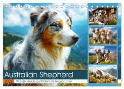 Australian Shepherd. Wanderfreude auf Pfoten im Bergsommer (Tischkalender 2026 DIN A5 quer), CALVENDO Monatskalender - Rose Hurley