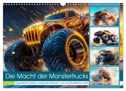 Cover-Bild zum Titel 'Die Macht der Monstertrucks (Wandkalender 2026 DIN A3 quer), CALVENDO Monatskalender' von 'Steffen Gierok-Latniak'