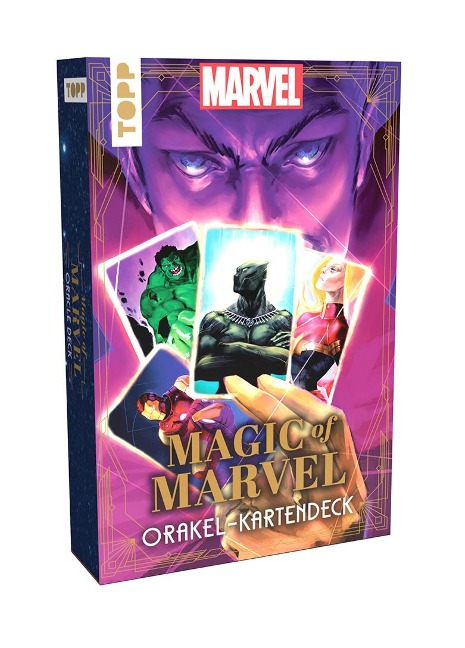 Magic of MARVEL Orakel-Kartendeck. Ein Blick in die Zukunft mit den Original MARVEL-Superhelden wie Spider-Man, Deadpool oder Wolverine - Casey Gilly