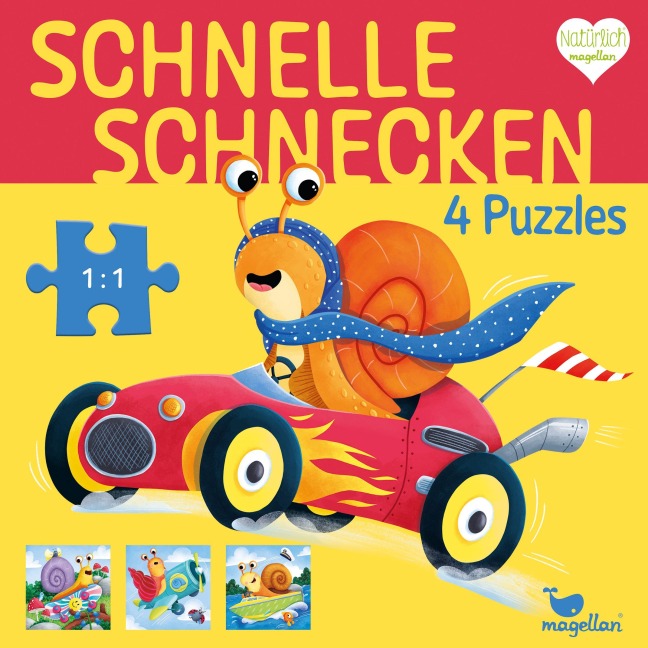 Schnelle Schnecken - 4 Puzzles - 