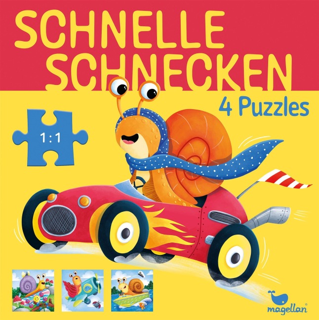 Schnelle Schnecken - 4 Puzzles - 