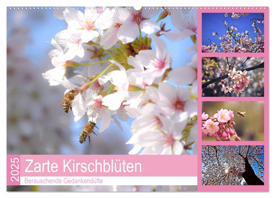 Zarte Kirschblüten - Berauschende Gedankendüfte (Wandkalender 2025 DIN A2 quer), CALVENDO Monatskalender - Bettina Hackstein
