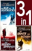 Cover-Bild zum Titel 'Die Cormoran-Strike-Reihe Band 1-3: - Der Ruf des Kuckucks / Der Seidenspinner / Die Ernte des Bösen (3in1-Bundle)' von 'Robert Galbraith'