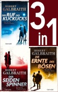 Cover-Bild zum Titel 'Die Cormoran-Strike-Reihe Band 1-3: - Der Ruf des Kuckucks / Der Seidenspinner / Die Ernte des Bösen (3in1-Bundle)' von 'Robert Galbraith'