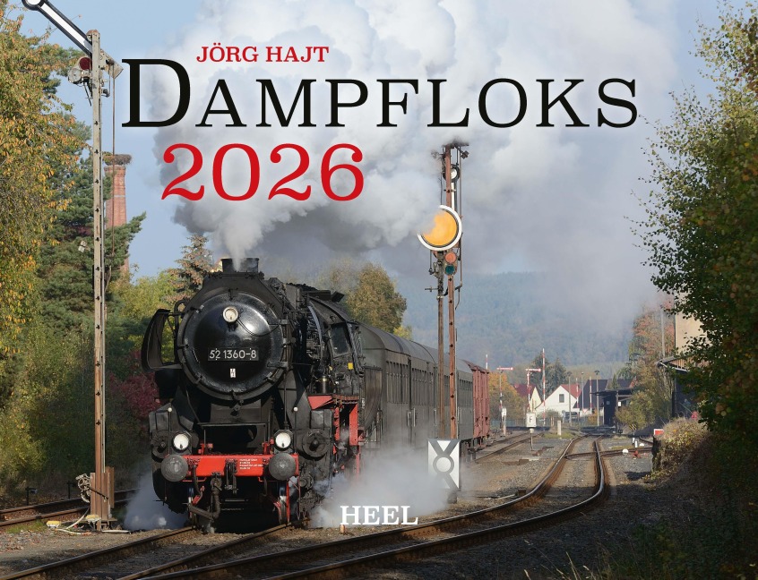 Kalender Dampfloks in Farbe 2026 Eintragkalender - Jörg Hajt