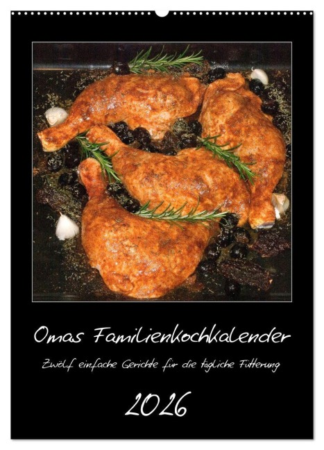 Omas Familienkochkalender (Wandkalender 2026 DIN A2 hoch), CALVENDO Monatskalender - Ewald Steenblock