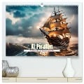 KI Piraten - Abenteuer der Seeräuber auf hoher See (hochwertiger Premium Wandkalender 2025 DIN A2 quer), Kunstdruck in Hochglanz - Claudia Schimmack