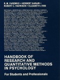 Cover-Bild zum Titel 'Handbook of Research and Quantitative Methods in Psychology' von 'R. M. Yaremko, Robert C. Harrison, Herbert Harari, Elizabeth Lynn'
