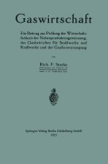 Cover-Bild zum Titel 'Gaswirtschaft' von 'Richard Ferdinand Starke'