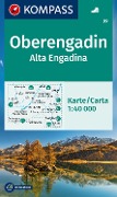 Cover-Bild zum Titel 'KOMPASS Wanderkarte 99 Oberengadin / Alta Engadina 1:40.000' von ''