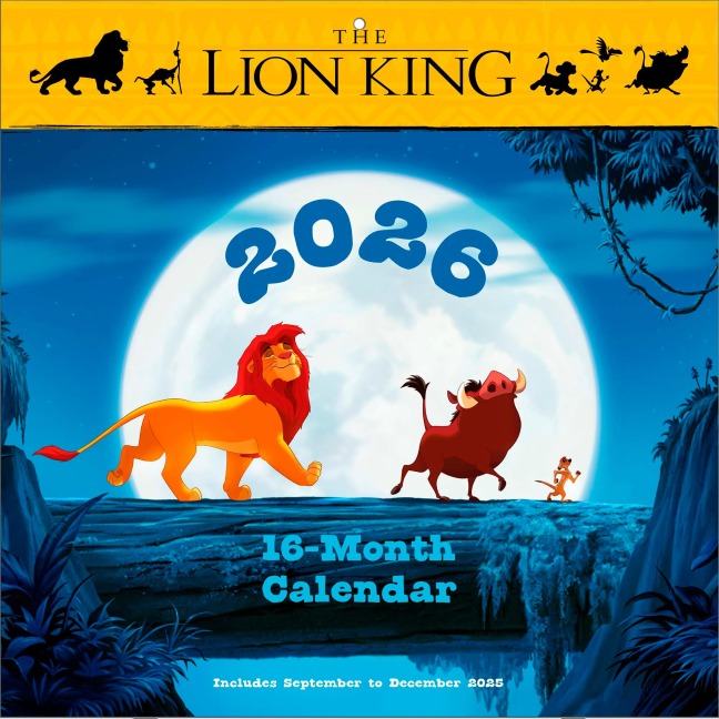 LION KING - Broschürenkalender im Format 30 x 30 - 