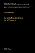 Cover-Bild zum Titel 'Konstitutionalisierung im Völkerrecht' von 'Thomas Kleinlein'