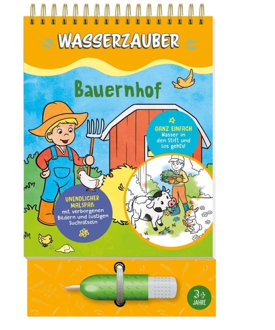 Bauernhof Wasserzauber Malbuch I Wassermalbuch für Kinder ab 3 Jahre - Schwager & Steinlein Verlag GmbH