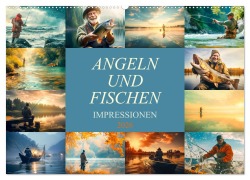 Cover-Bild zum Titel 'Angeln und Fischen Impressionen (Wandkalender 2026 DIN A2 quer), CALVENDO Monatskalender' von 'Dirk Meutzner'