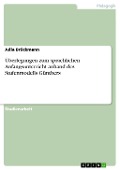 Cover-Bild zum Titel 'Überlegungen zum sprachlichen Anfangsunterricht anhand des Stufenmodells Günthers' von 'Julia Brückmann'